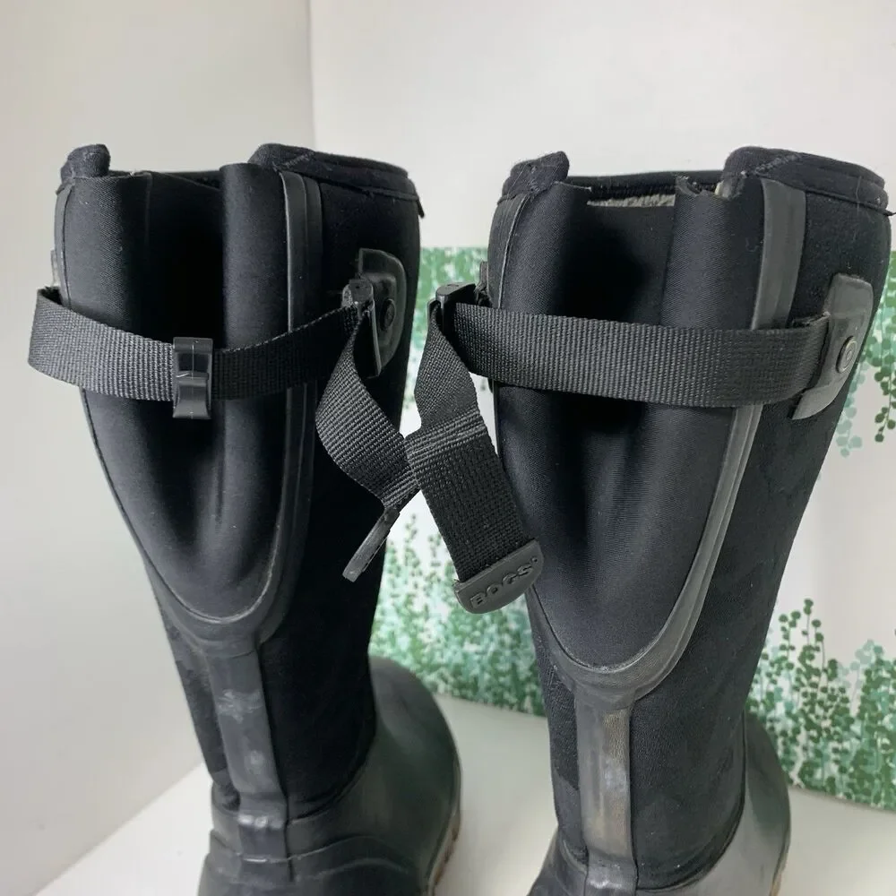 Bogs Whiteout Ajdustable Calf Slip On Boots Winter Size 8 US Or 39 EU Womens